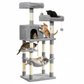 Feandrea Cat Tree top perches provide cozy high spots for cat observation.