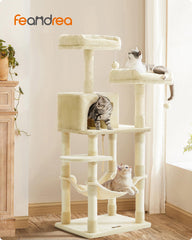 Feandrea Cat Tree multi-level playground encourages climbing and exploration