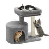 Feandrea cat tree main view showing compact design for small spaces.