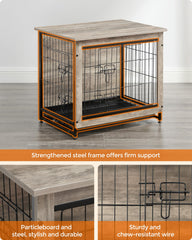 Front and side doors on Feandrea kennel enabling flexible entry options