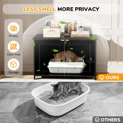Low-entry design of the Fecuria enclosure makes access easy for senior cats.