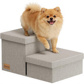 Fecuria dog stairs with storage assembly for clutter-free setup
