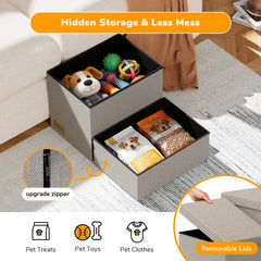 Fecuria foldable pet stairs for compact storage