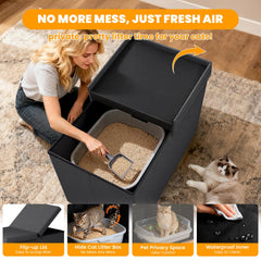 Fecuria odor-control enclosure helps maintain a fresher home for you and your cat.