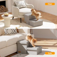 Fecuria wide steps enable easy climbing for small to large pets