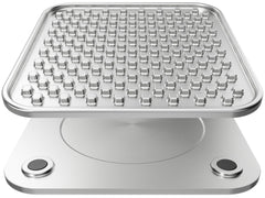 Feedoo stainless steel lick mat with double wall for durable chewing-resistant meals.