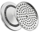 Feedoo lick mat close-up showing durable stainless steel build for tough chewers.
