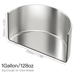 Feedoo non-slip base keeps bowl steady during mealtime.