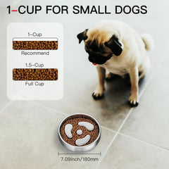 Feedoo Slow Feeder Bowl 1 cup capacity suits puppies and small dogs.