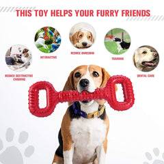 Feeko large-breed toy with convex design fits chewing habits and reduces boredom.