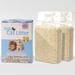 FEELING BEST Tofu Cat Litter packaging shown, eco friendly materials for responsible care.