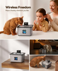 FEELNEEDY 3.2L tank keeps cats hydrated longer between refills