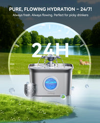 FEELNEEDY LED water level window for quick monitoring.