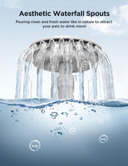FEELNEEDY four-layer filtration system helps keep water clearer for pets.