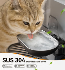 FEELNEEDY stainless steel bowl 304 ensures hygienic drinking surface.