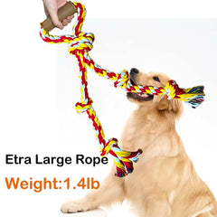 Fejapa rope toy enables tug-of-war and fetch.