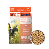Feline Natural high protein dry cat food bag front with meat-first formula