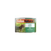 Feline Natural Lamb Feast wet food can close-up; high-meat formula supports lean muscle