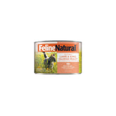 Feline Natural New Zealand canned cat food pack of 12, grain-free, high-meat formula.