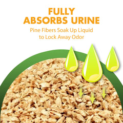 Ammonia odor absorption by Feline Pine for a fresher cat-friendly home.