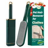 FelineFun pet hair remover on clothes for quick fur removal and a clean look.