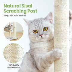 Feliskyn cat tree hammock perch—soft resting spot with bird-watching views.