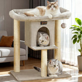 Feliskyn cat tree tower for indoor large cats provides a cozy perch.