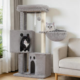 Feliskyn 40in top perch cat tree for cozy lounging and sunbathing.