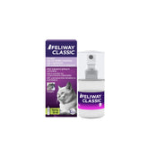 Feliway Classic travel spray bottle helps calm cats during journeys