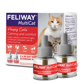 Feliway Multicat Diffuser Refill 48ml two-pack close-up for a calm home.
