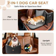 Felixora dog car seat with thick cushion for comfy rides.