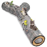FelRelWel cat tunnel with tree trunk design for active exploration