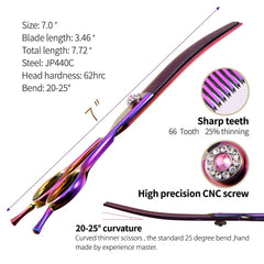 Fenice Peak 440C stainless blades resist wear for long-lasting sharp cuts.