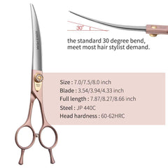 Fenice Peak ergonomic handle design for comfortable long grooming sessions