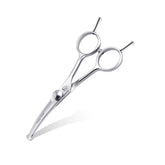 Fenice Totem dog grooming scissors curved blade close-up for precise trimming