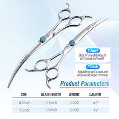 Fenice Totem lightweight grooming shear designed for comfortable extended use.