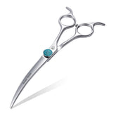 Fenice Totem professional curved shear for dogs, 6.5-inch blade, smooth precision.