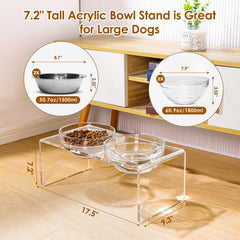 Feoyoho close-up of bowls and stand showcasing materials and clarity
