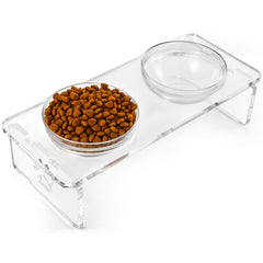 Feoyoho elevated dog bowls stand supports comfortable feeding posture.