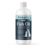 Fera Pets Fish Oil bottle pour for easy meal topping and dosing.