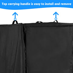 Fhiny Bird Cage Cover edge stitching and durable nylon material.