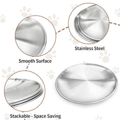 Fhiny durable stainless steel construction keeps bowls sturdy for daily use.