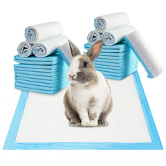 Fhiny rabbit pee pad 13x18 top view shows soft surface for comfortable use