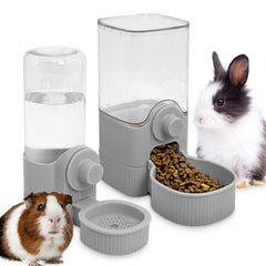 Fhiny rabbit water dispenser with gravity siphon for spill-free hydration