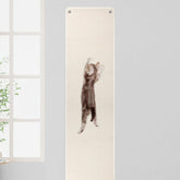 FHTONGE 71x15.8 wall scratcher top view offers ample surface for stretching