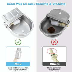 FHTONGE durable stainless steel construction resists rust for outdoor durability.