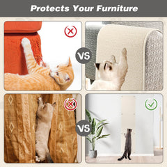 FHTONGE tall cat scratcher nails detail demonstrates secure mounting