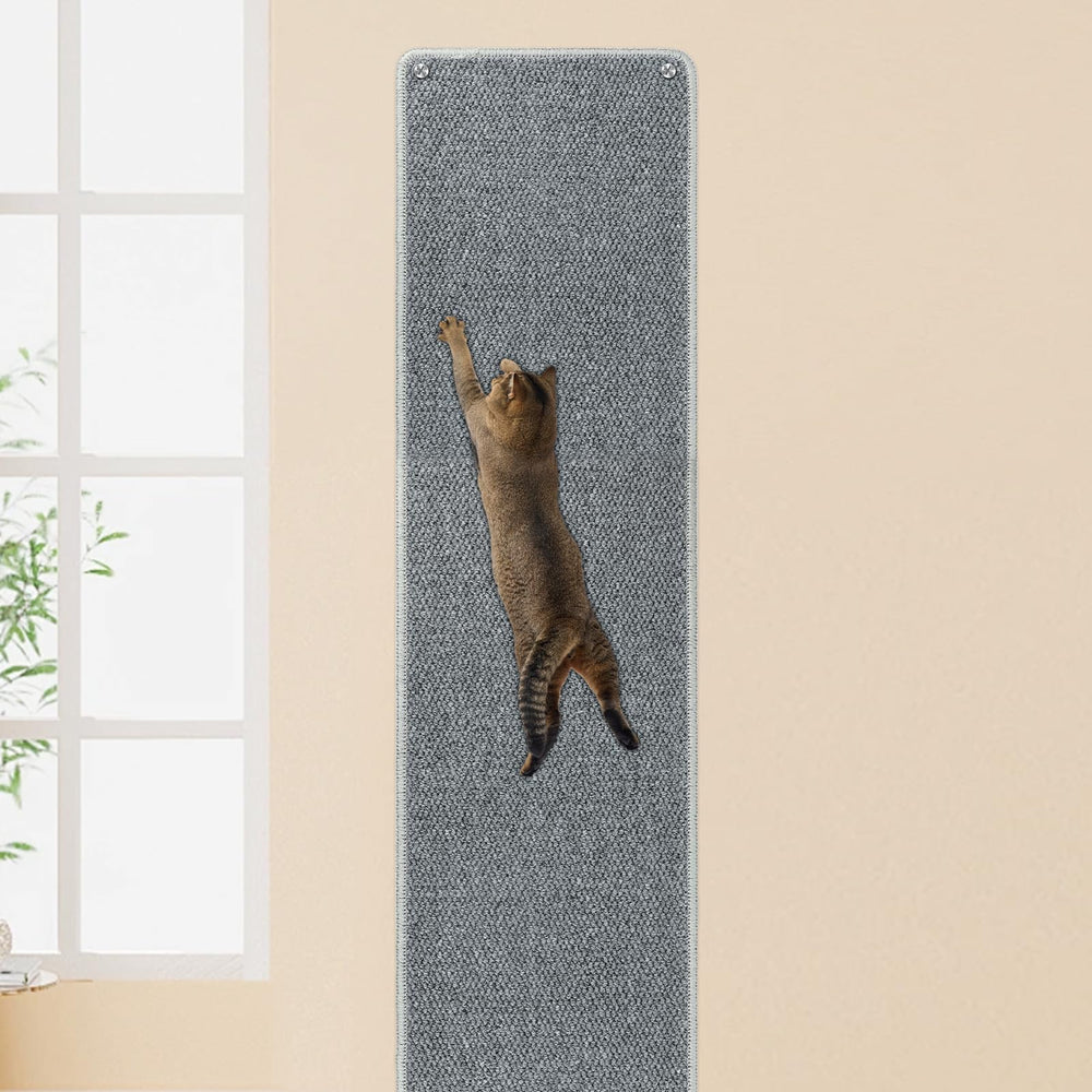 FHTONGE wall climbing scratcher: vertical surface for multi-cat play and exercise.