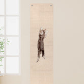 FHTONGE wall scratcher in oat color offers expansive surface for cats to stretch