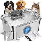 Ficuswin dog fountain showing 12L capacity for large pets
